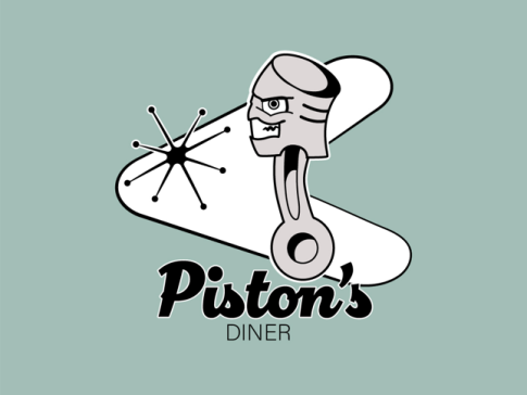 pistons diner logo
