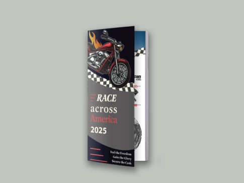 motorcycle race brochure