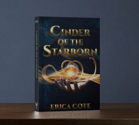 Book mockup of cinder of the starborn