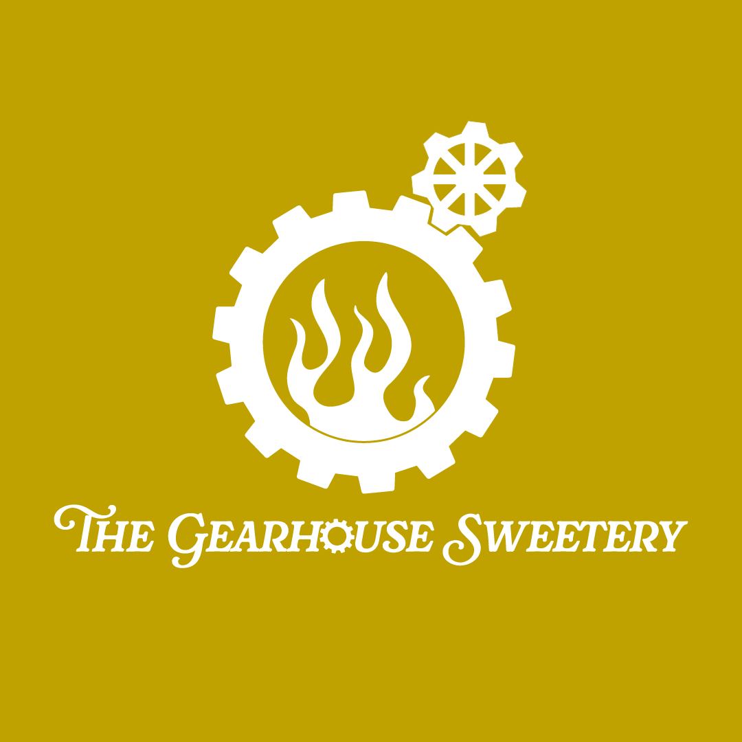 monochromatic gold logo