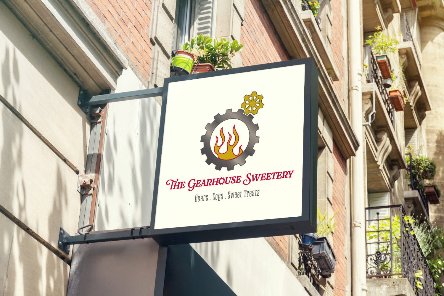store sign with logo