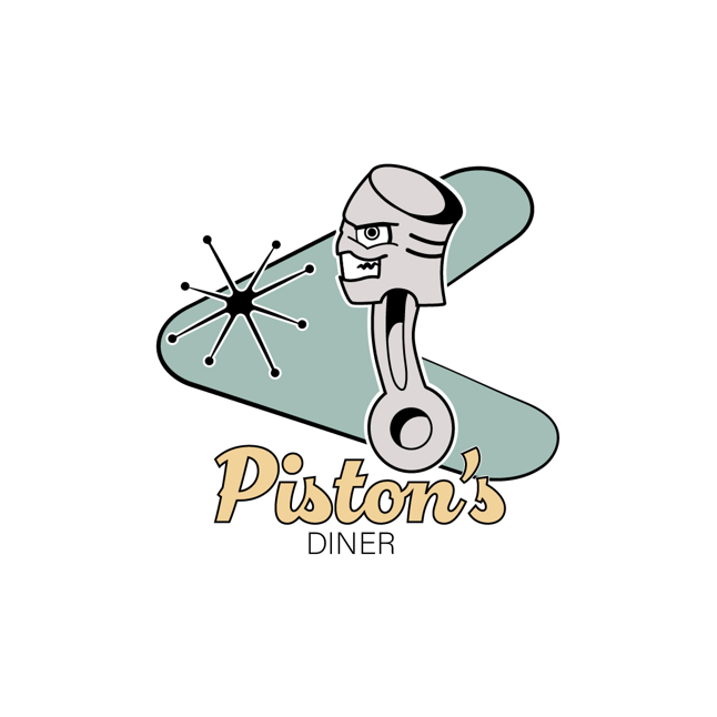 pistons diner logo